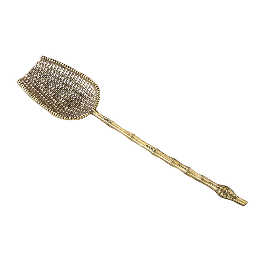 Coffee Tea Sugar - Brass Tea Scoop with Long Handle