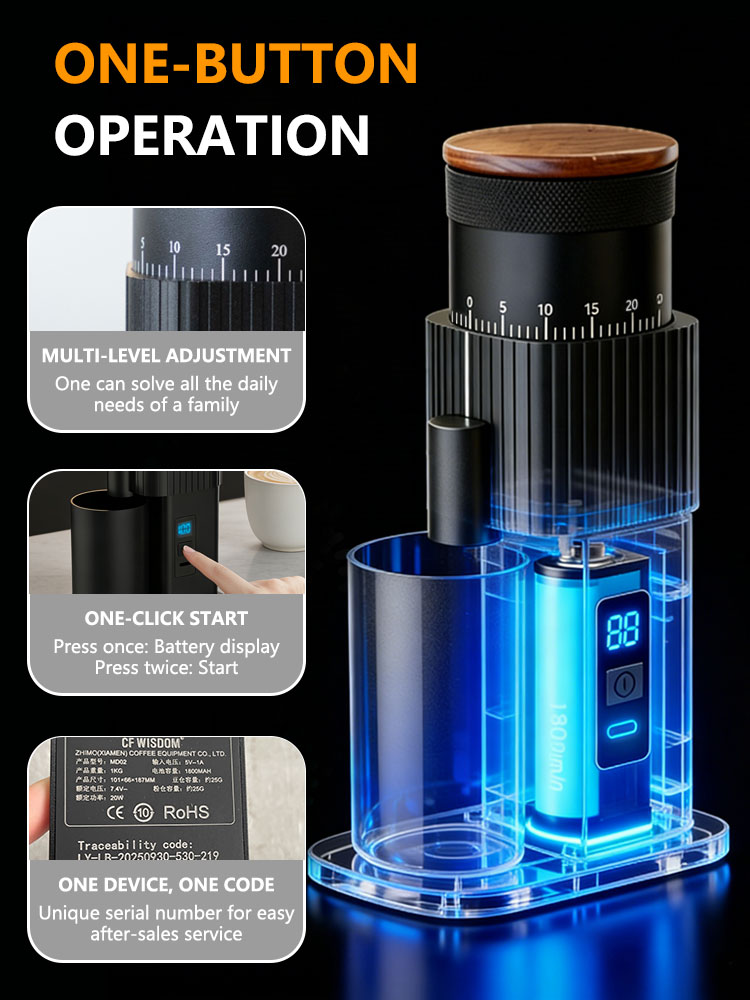 Portable Electric Coffee Grind - Burr Hand Grinder ulasan dan harga