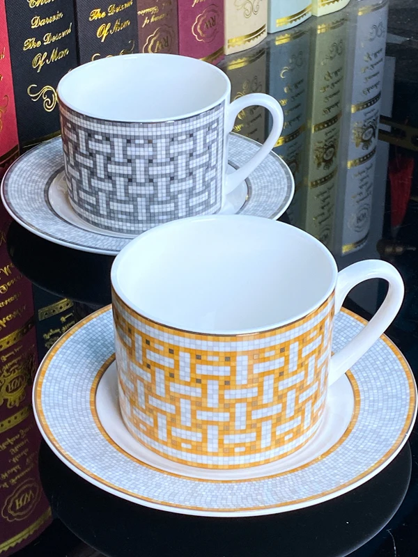 Elegant European Style Bone Ch - Coffee Tea And Sugar Set ulasan dan harga