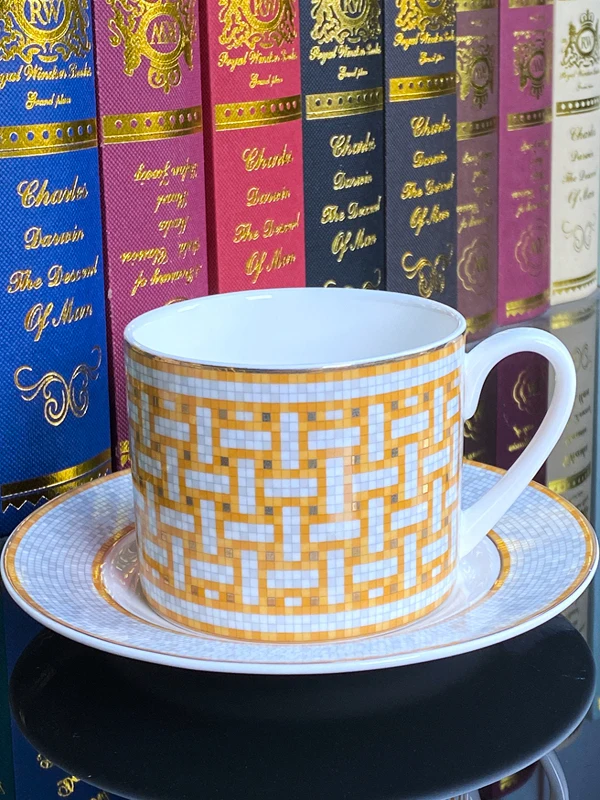 Elegant European Style Bone Ch - Coffee Tea And Sugar Set ulasan dan harga