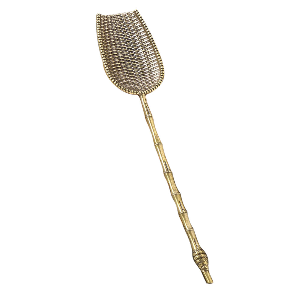 Brass Tea Scoop with Long Hand - Coffee Tea Sugar ulasan dan harga