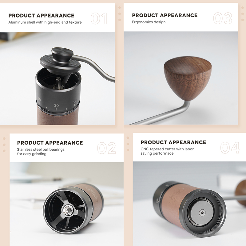 icafilas Manual Coffee Grinder - Burr Hand Grinder ulasan dan harga